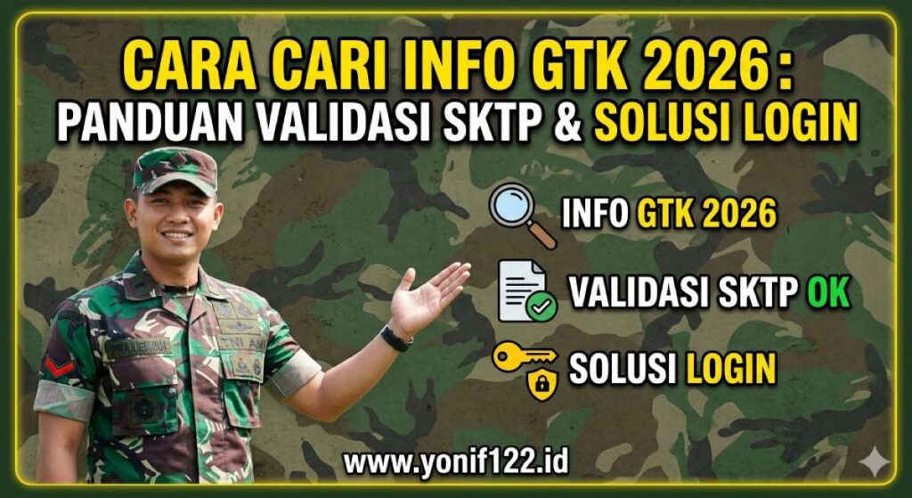 Cara Cari Info GTK 2026: Panduan Validasi SKTP & Solusi Login