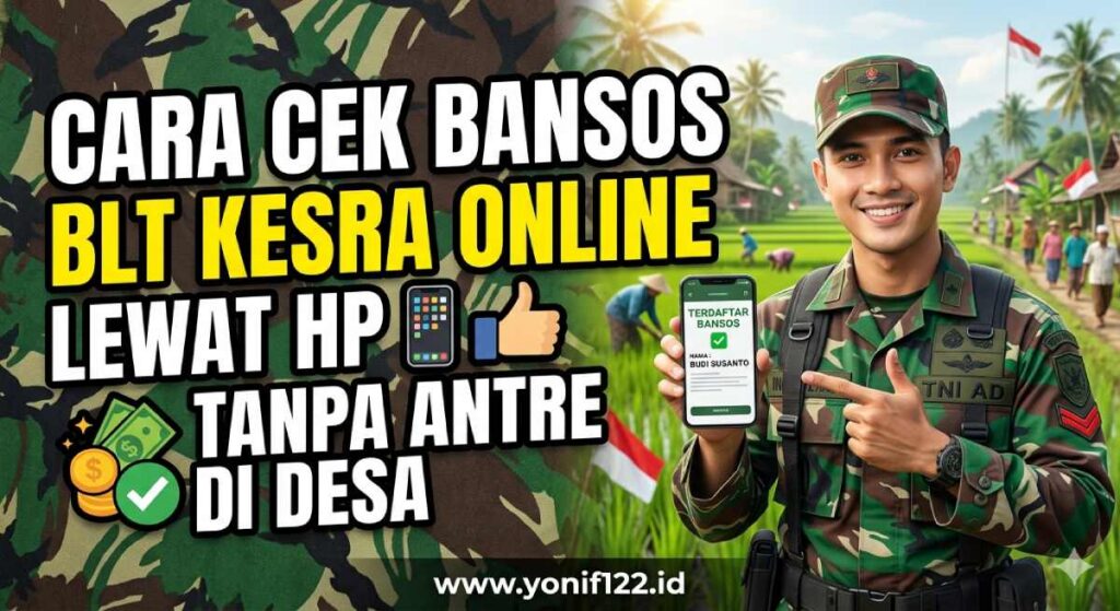 Cara Cek Bansos BLT Kesra Online Lewat HP Tanpa Antre di Desa