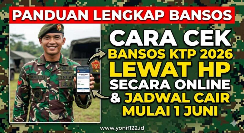 Cara Cek Bansos KTP 2026 Lewat HP Secara Online & Jadwal Cair Mulai 1 Juni