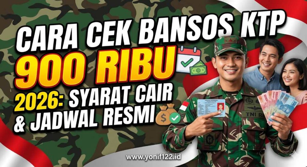 Cara Cek Bansos KTP 900 Ribu 2026: Syarat Cair & Jadwal Resmi