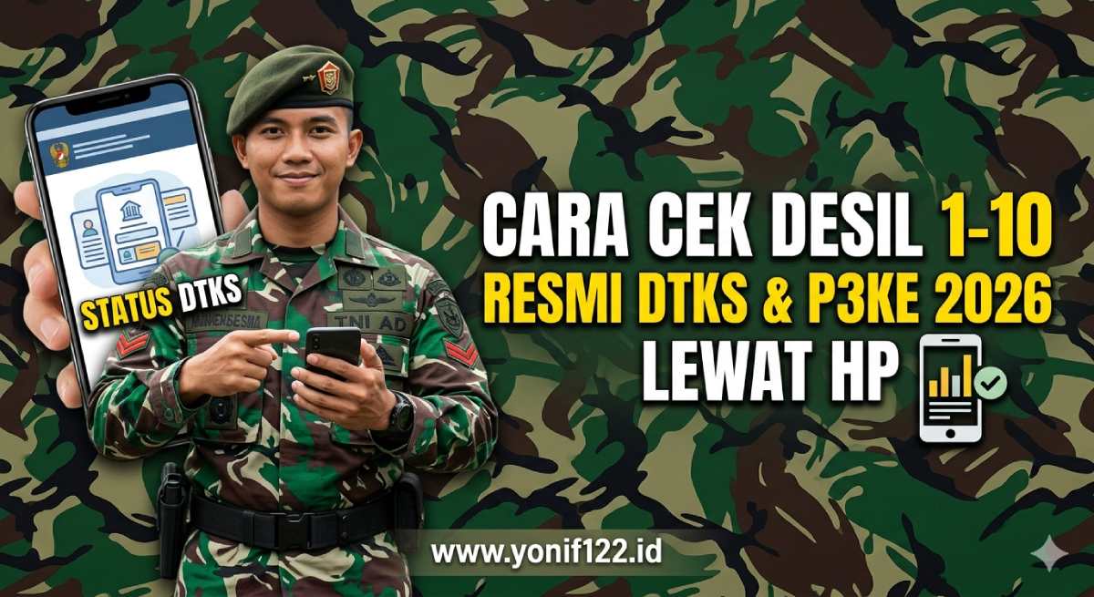 Cara Cek Desil 1 Sampai 10 Resmi DTKS & P3KE 2026 Lewat HP
