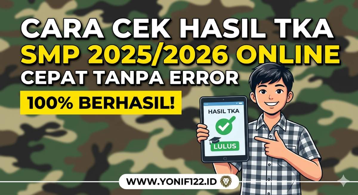 Cara Cek Hasil TKA SMP 2025/2026 Online Cepat Tanpa Error
