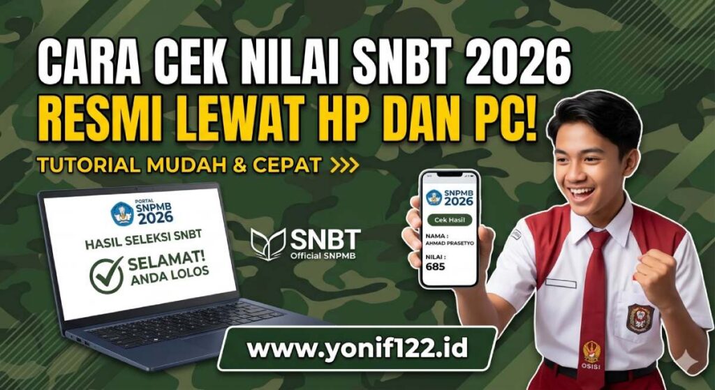 Cara Cek Nilai SNBT 2026 Resmi Lewat HP dan PC