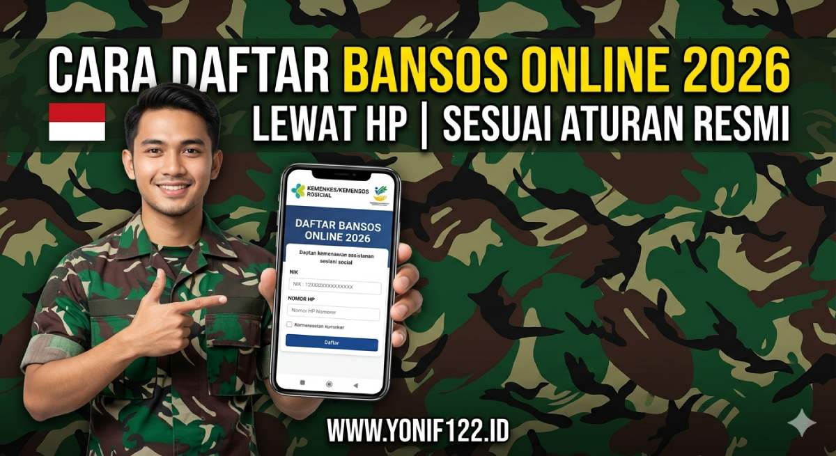 Cara Daftar Bansos Online 2026 Lewat HP Sesuai Aturan Resmi