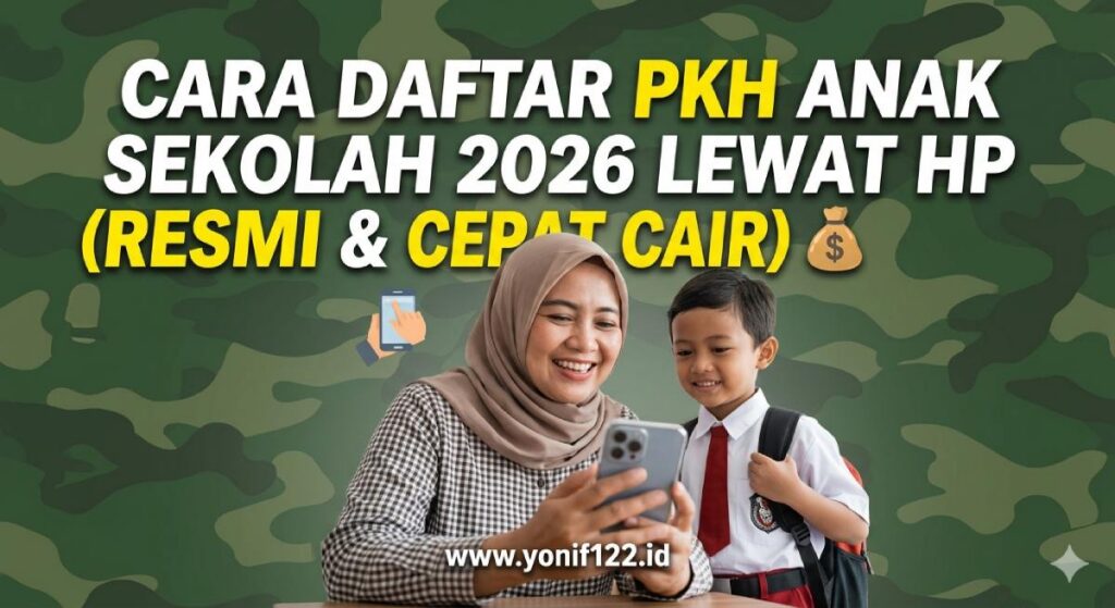 Cara Daftar PKH Anak Sekolah 2026 Lewat HP (Resmi & Cepat Cair)
