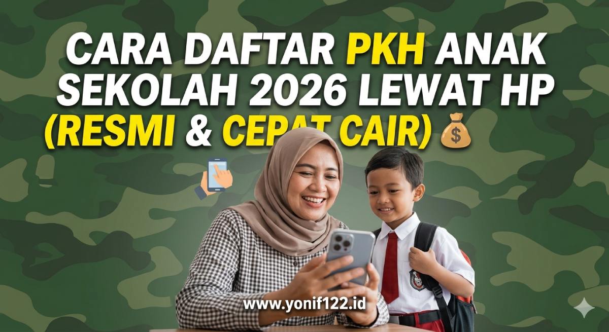 Cara Daftar PKH Anak Sekolah 2026 Lewat HP (Resmi & Cepat Cair)