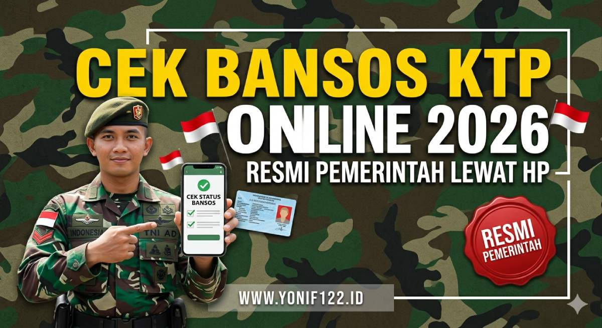 Cek Bansos KTP Online 2026 Resmi Pemerintah Lewat HP