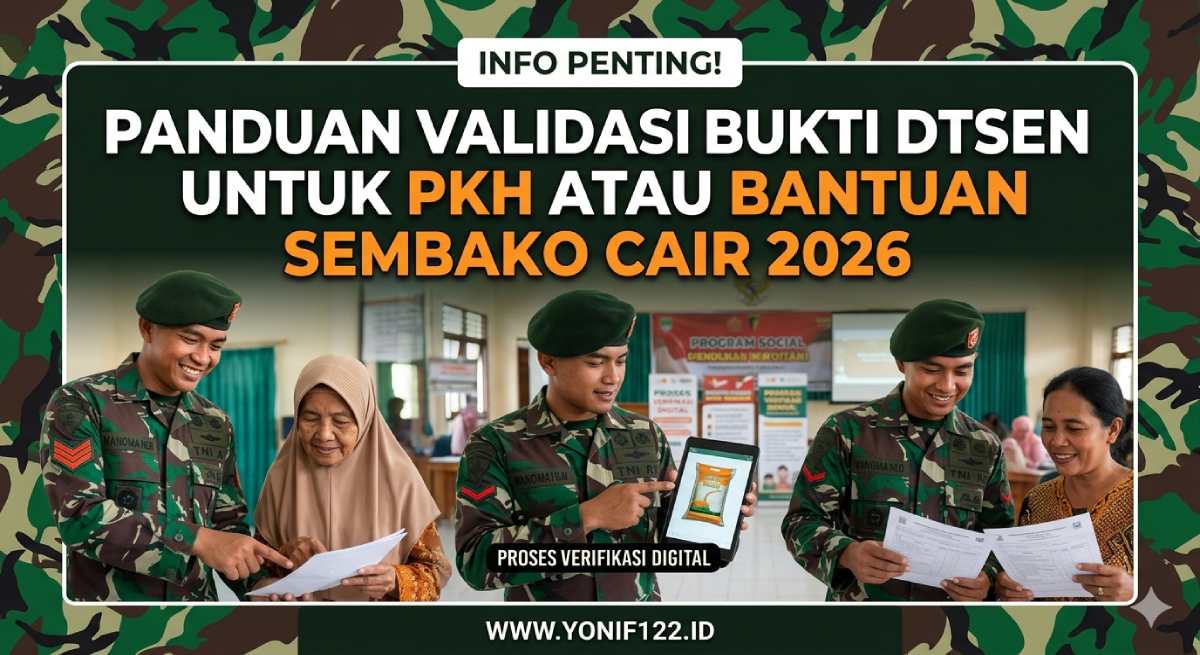 Cek Panduan Bukti Dtsen Untuk PKH Atau Bantuan Sembako Cair 2026