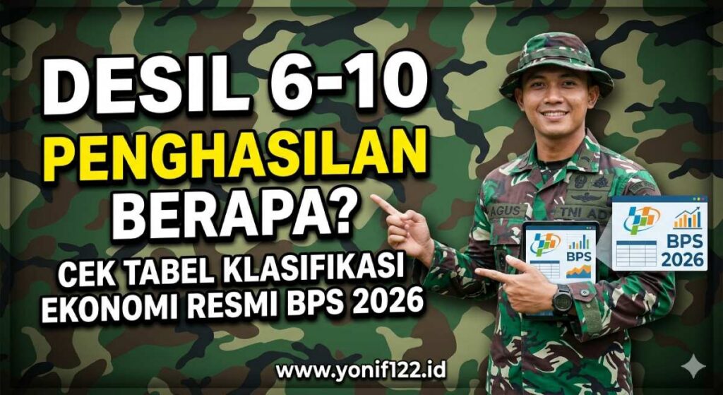 Desil 6-10 Penghasilan Berapa? Cek Tabel Klasifikasi Ekonomi Resmi BPS 2026