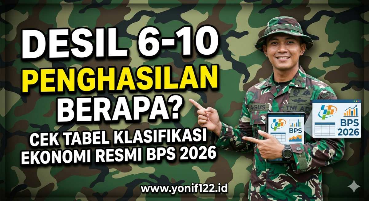 Desil 6-10 Penghasilan Berapa? Cek Tabel Klasifikasi Ekonomi Resmi BPS 2026