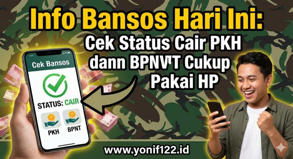 Info Bansos Hari Ini: Cek Status Cair PKH dan BPNT Cukup Pakai HP
