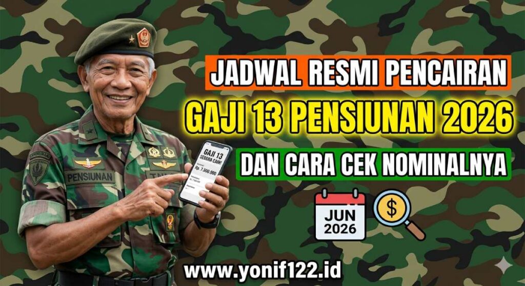 Jadwal Resmi Pencairan Gaji 13 Pensiunan 2026 dan Cara Cek Nominalnya