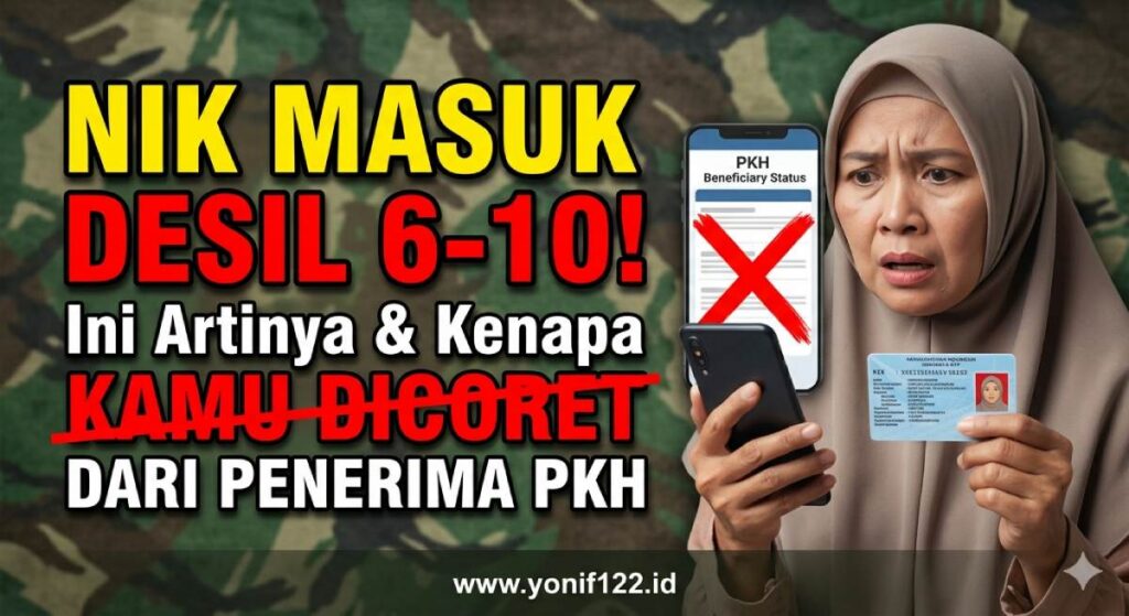 NIK Masuk Desil 6-10! Ini Artinya & Kenapa Kamu Dicoret Dari Penerima PKH