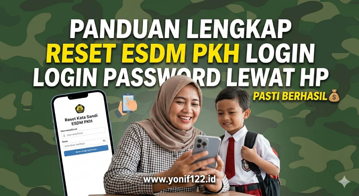 Panduan Lengkap Reset ESDM PKH Login Password Lewat HP Pasti Berhasil