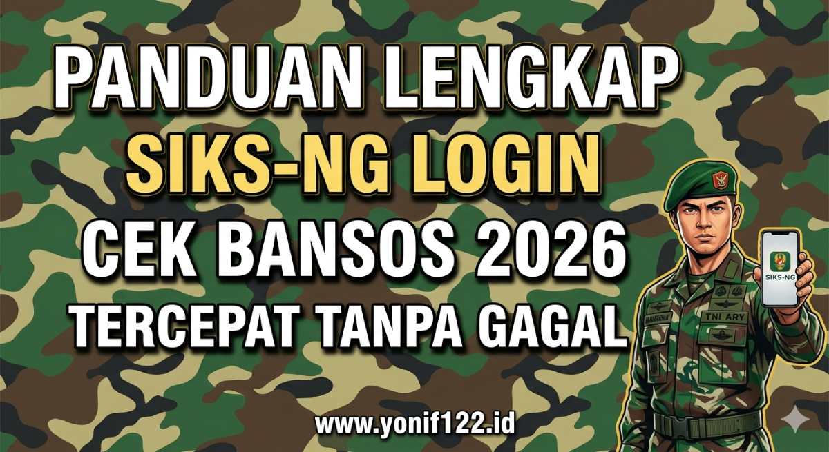 Panduan Lengkap SIKS-NG Login Cek Bansos 2026 Tercepat Tanpa Gagal