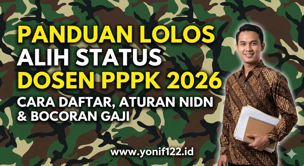 Panduan Lolos Alih Status Dosen PPPK 2026: Cara Daftar, Aturan NIDN & Bocoran Gaji