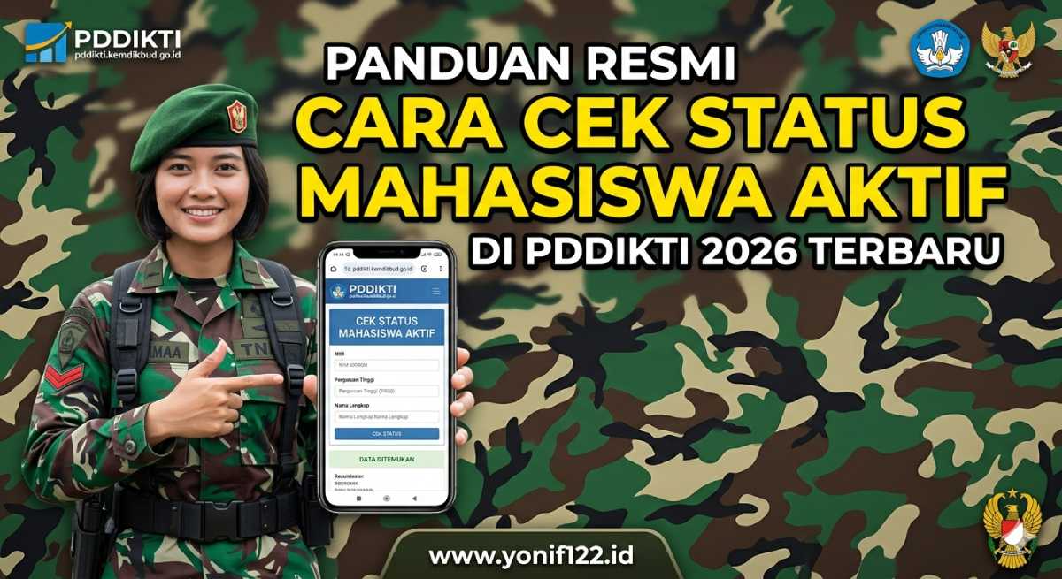 Panduan Resmi Cara Cek Status Mahasiswa Aktif di pddikti 2026 Terbaru