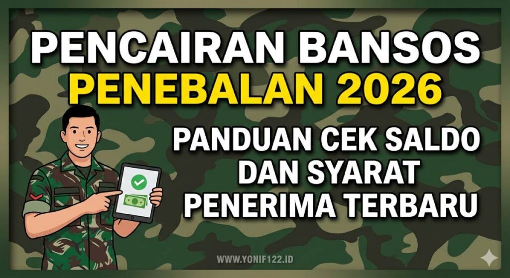 Pencairan Bansos Penebalan 2026: Panduan Cek Saldo dan Syarat Penerima Terbaru