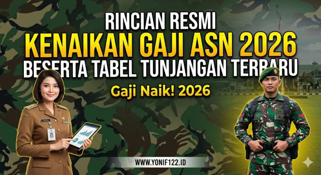 Rincian Resmi Kenaikan Gaji ASN 2026 Beserta Tabel Tunjangan Terbaru
