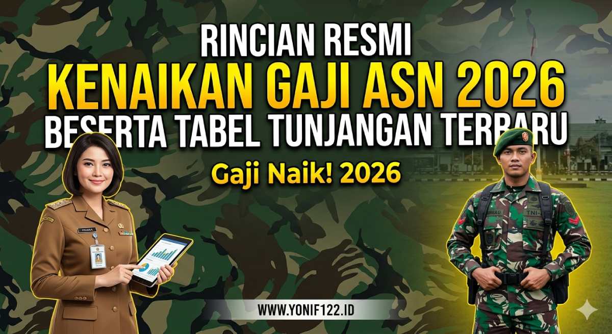Rincian Resmi Kenaikan Gaji ASN 2026 Beserta Tabel Tunjangan Terbaru