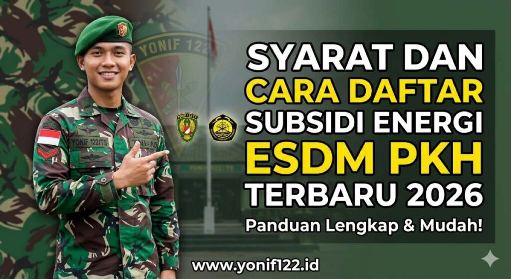 Syarat dan Cara Daftar Subsidi Energi ESDM PKH Terbaru 2026