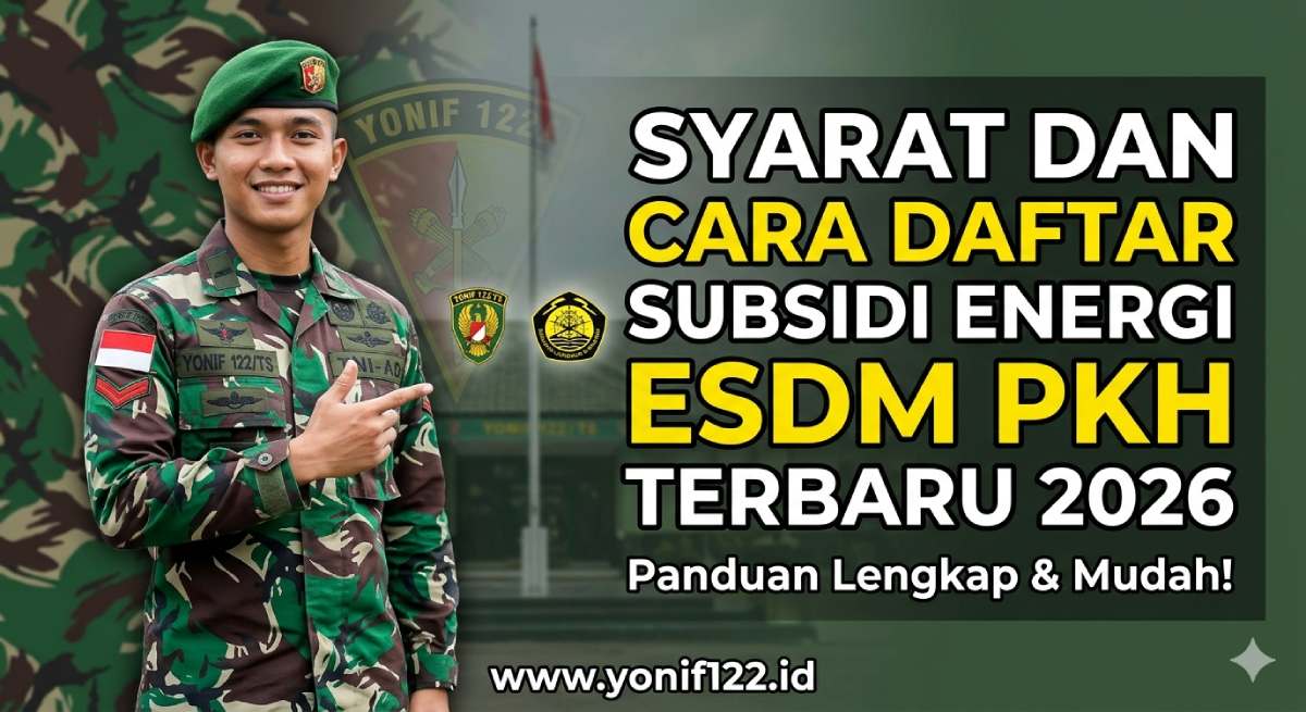 Syarat dan Cara Daftar Subsidi Energi ESDM PKH Terbaru 2026