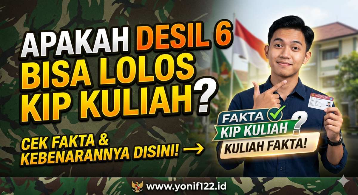 Apakah Desil 6 Bisa Lolos KIP Kuliah? Cek Fakta & Kebenarannya Disini