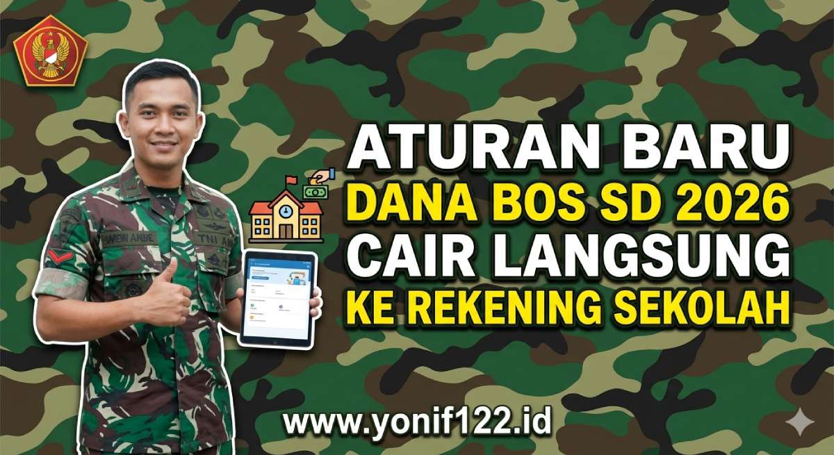 Aturan Baru Dana BOS SD 2026 Cair Langsung Ke Rekening Sekolah