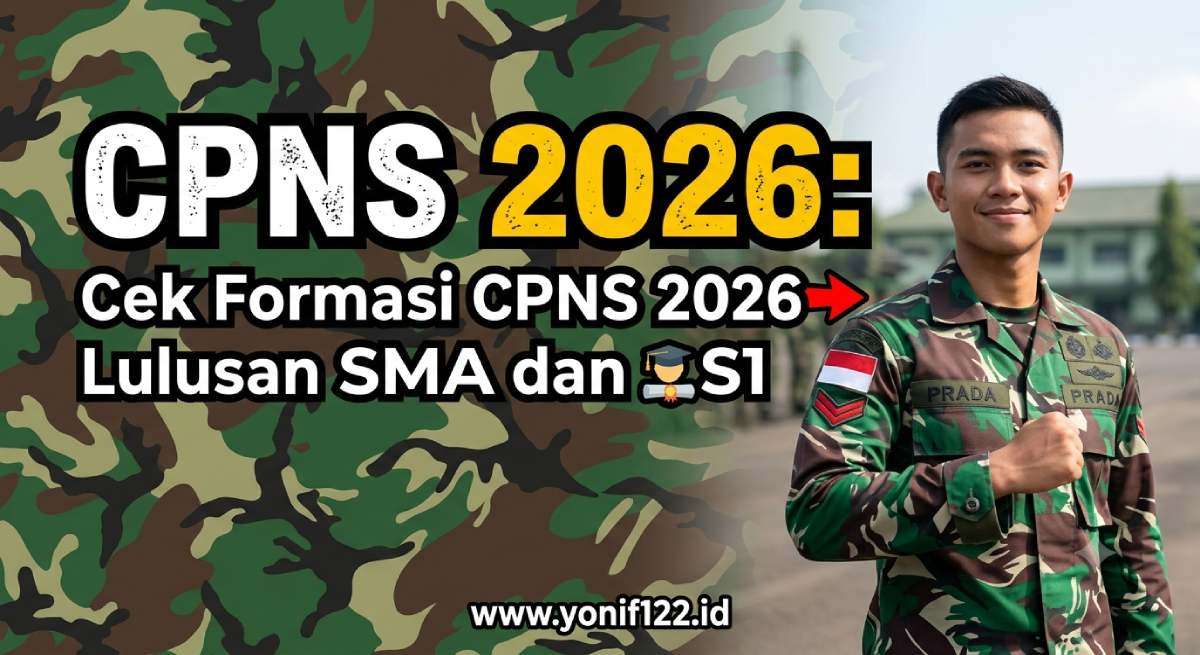 CPNS 2026: Cek Formasi CPNS 2026 untuk Lulusan SMA dan S1