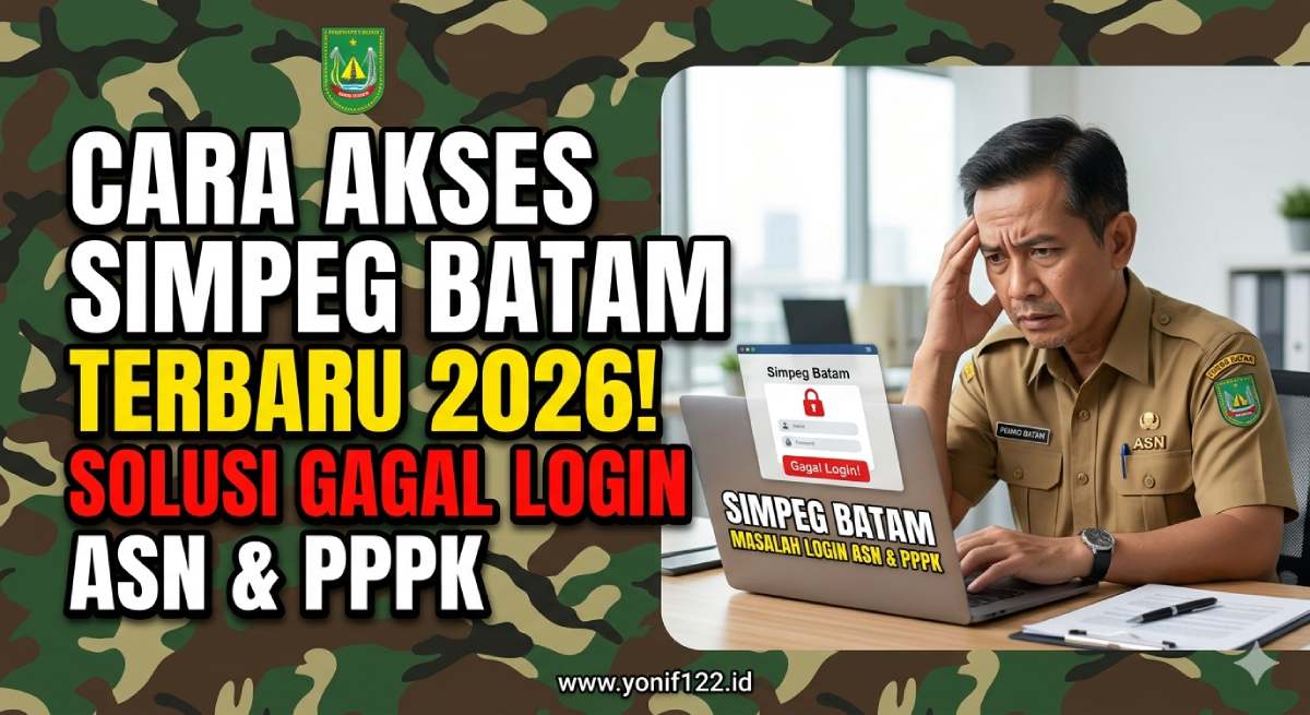 Cara Akses Simpeg Batam Terbaru 2026 Solusi Gagal Login ASN dan PPPK