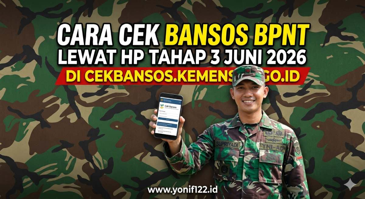 Cara Cek Bansos BPNT Lewat HP Tahap 3 Juni 2026 di Cekbansos.kemensos.go.id