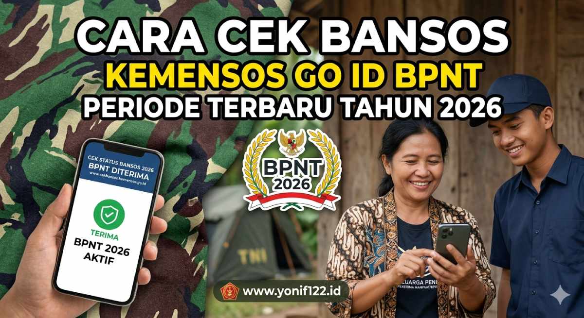 Cara Cek Bansos Kemensos Go Id BPNT Periode Terbaru Tahun 2026