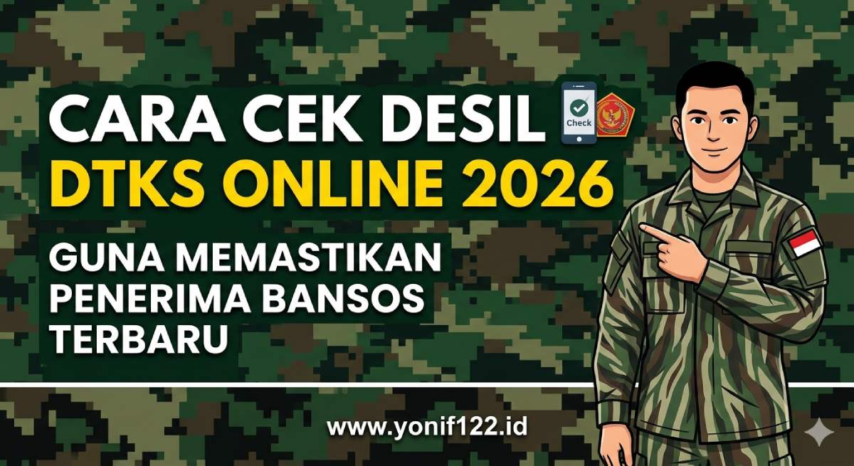 Cara Cek Desil DTKS Online 2026 Guna Memastikan Penerima Bansos Baru