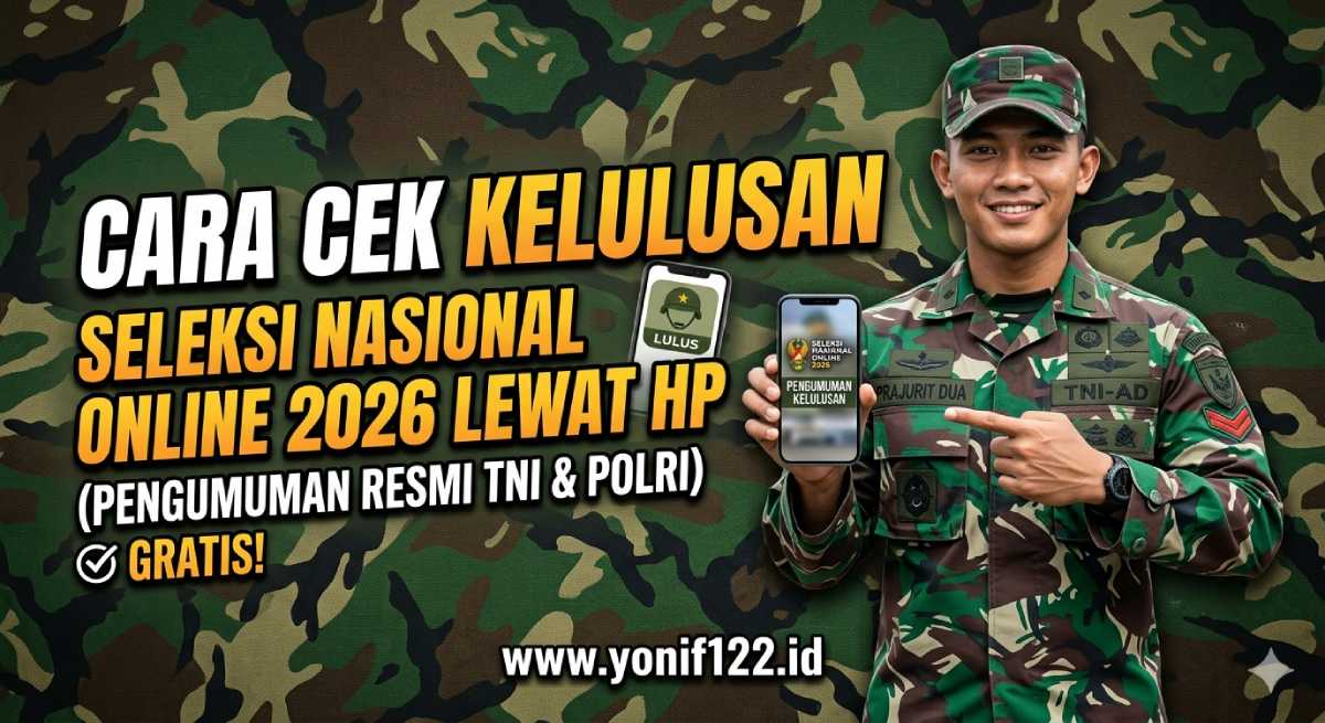 Cara Cek Kelulusan Seleksi Nasional Online 2026 Lewat HP