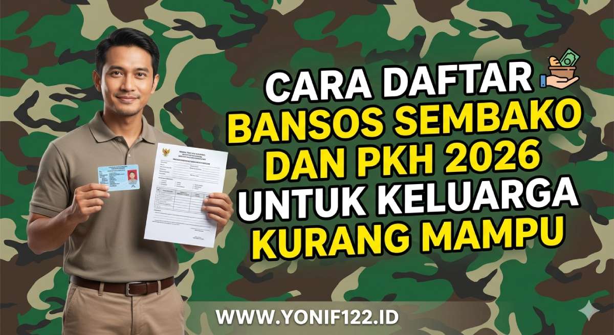 Cara Daftar Bansos Sembako dan PKH 2026 untuk Keluarga Kurang Mampu