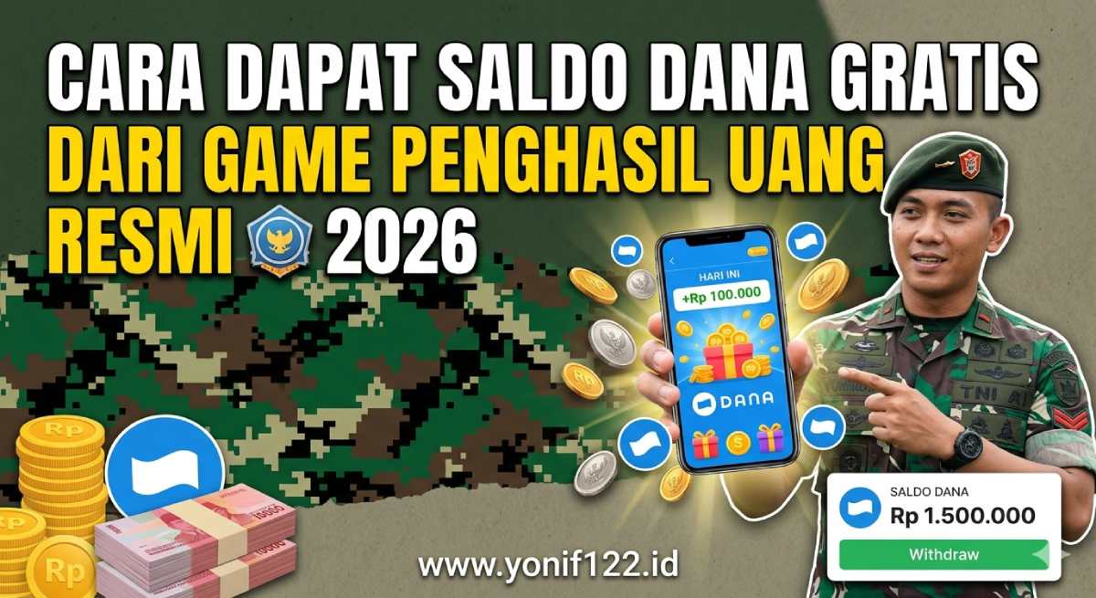 Cara Dapat Saldo DANA Gratis dari Game Penghasil Uang Resmi 2026