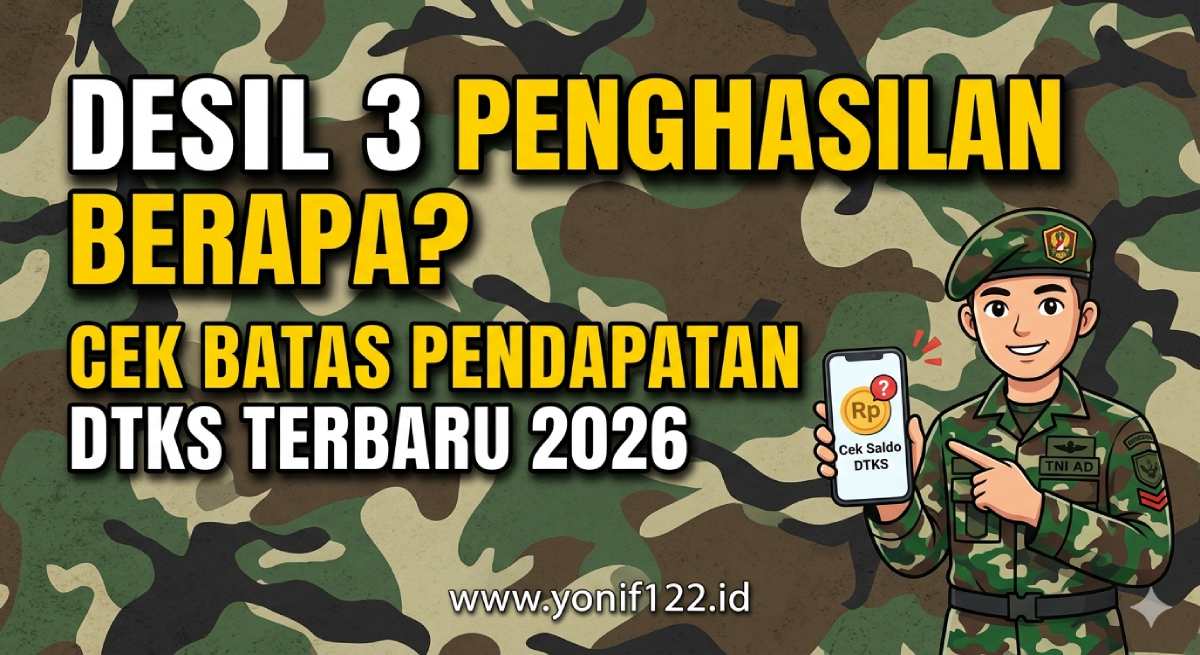 Desil 3 Penghasilan Berapa? Cek Batas Pendapatan DTKS Terbaru 2026