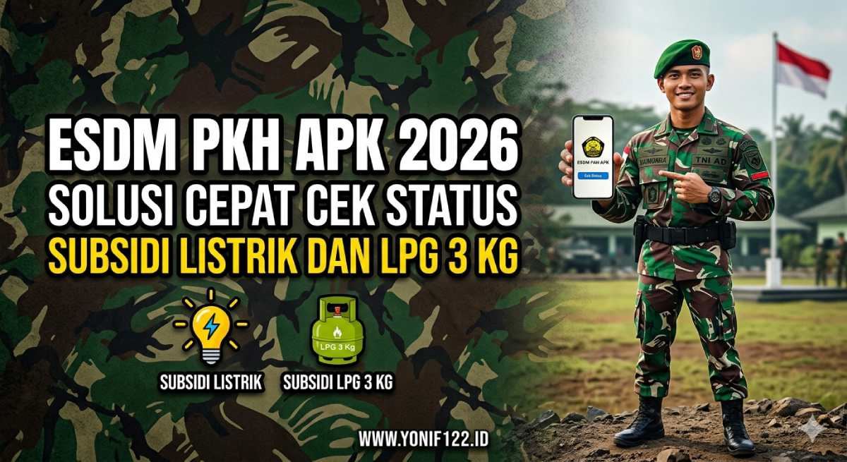 ESDM PKH APK 2026 Solusi Cepat Cek Status Subsidi Listrik dan LPG 3 Kg