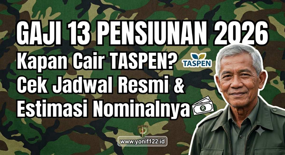 Gaji 13 Pensiunan 2026 Kapan Cair Taspen? Cek Jadwal Resmi & Estimasi Nominalnya