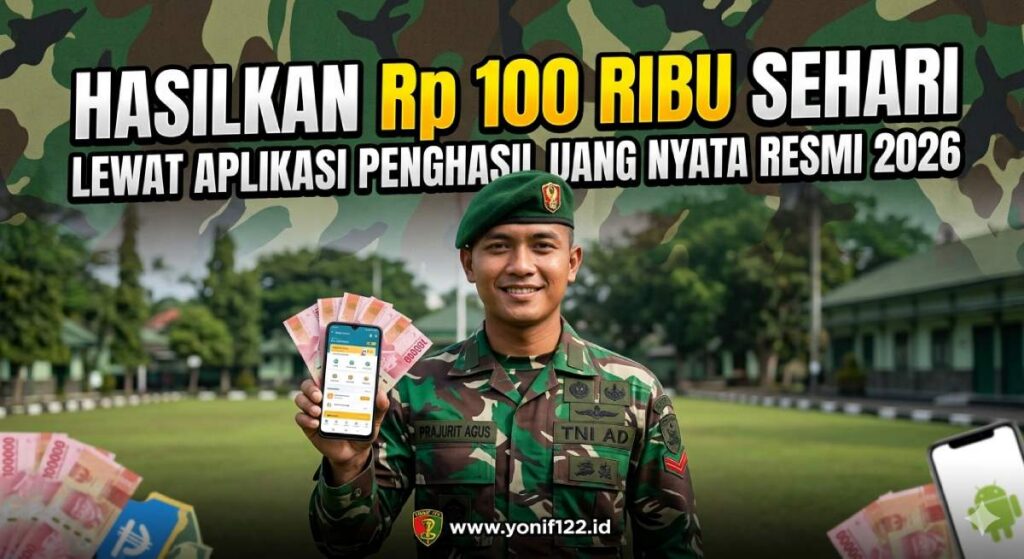 Hasilkan Rp 100 Ribu Sehari Lewat Aplikasi Penghasil Uang Nyata Resmi 2026