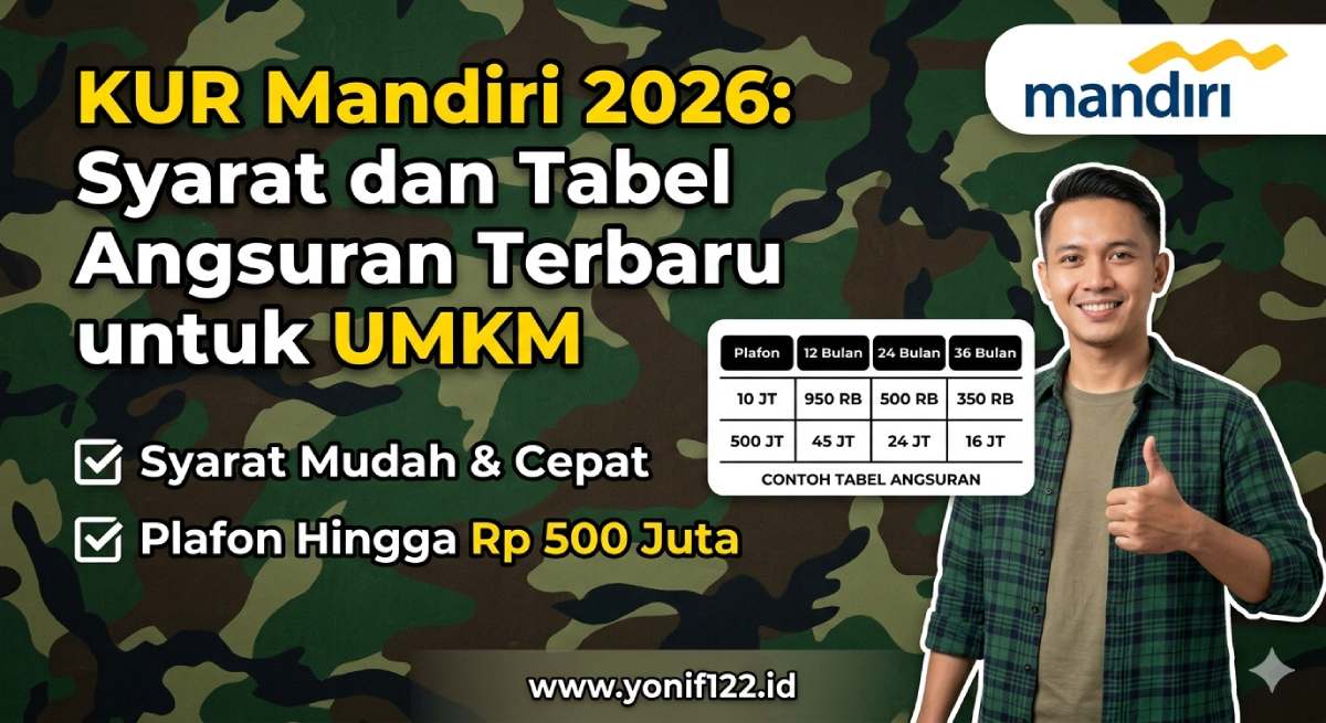 KUR Mandiri 2026: Syarat dan Tabel Angsuran Terbaru untuk UMKM