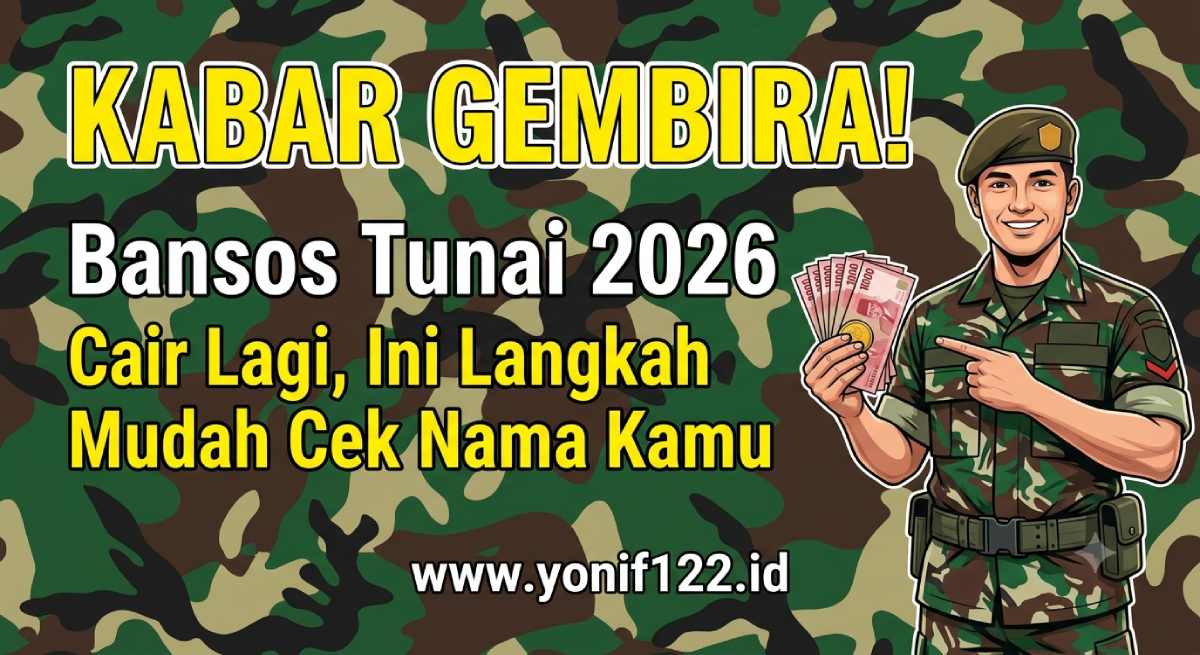 Kabar Gembira! Bansos Tunai 2026 Cair Lagi, Ini Langkah Mudah Cek Nama Kamu