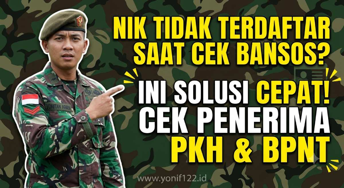 NIK Tidak Terdaftar Saat Cek. Bansos? Ini Solusi Cepat Cek Penerima PKH & BPNT