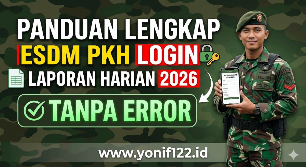 Panduan Lengkap Esdm Pkh Login Laporan Harian 2026 Tanpa Error
