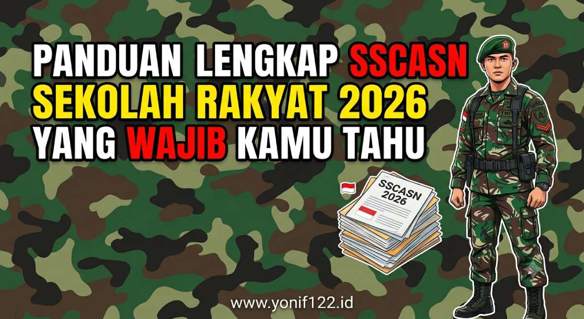 Panduan Lengkap SSCASN Sekolah Rakyat 2026 yang Wajib Kamu Tahu