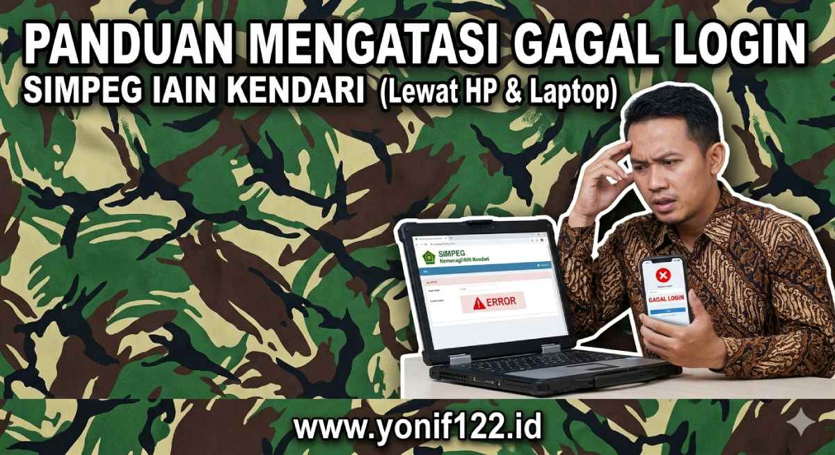 Panduan Mengatasi Gagal Login SIMPEG IAIN Kendari Lewat HP & Laptop