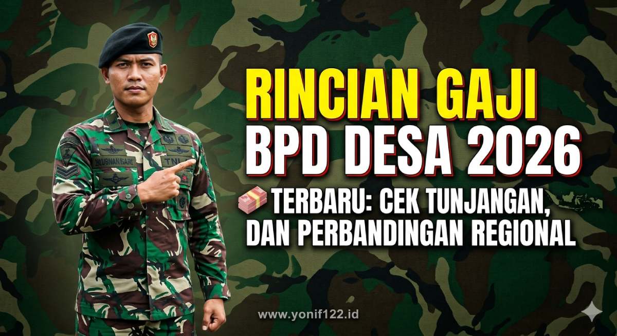 Rincian Gaji BPD Desa 2026 Terbaru: Cek Tunjangan, dan Perbandingan Regional
